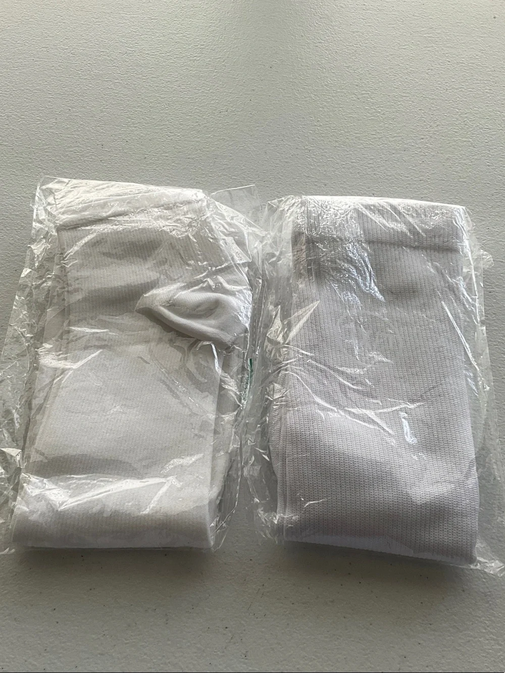 2-Prs. Ribbed White Compression Socks